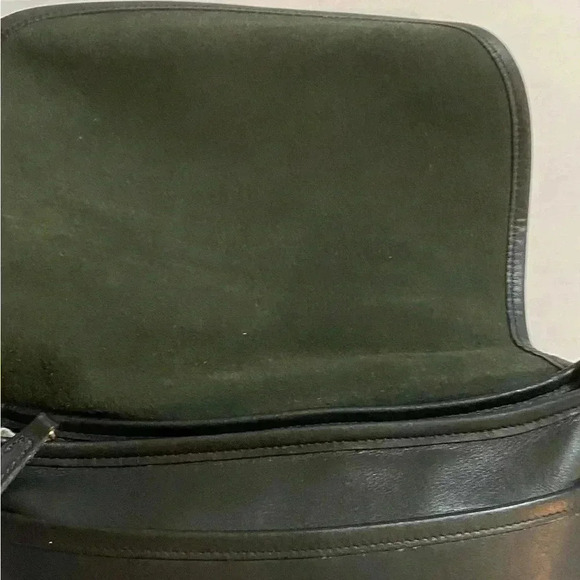 Coach black leather vintage satchel handbag - Picture 4 of 12